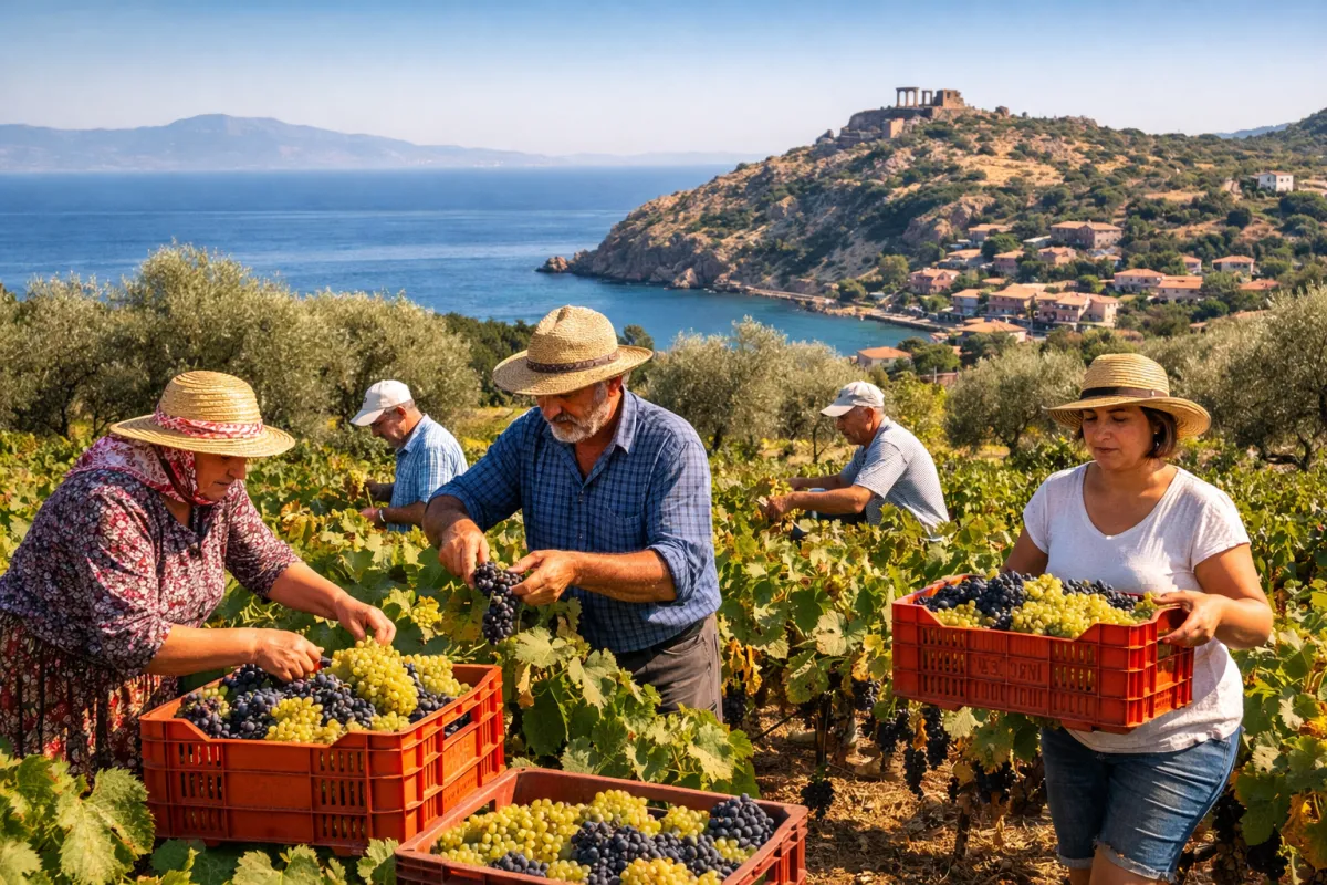 Assos Yakınlarında Saklı Bir Köy: Bademli’ de Bağ Bozumu ve Üzüm Hikayeleri