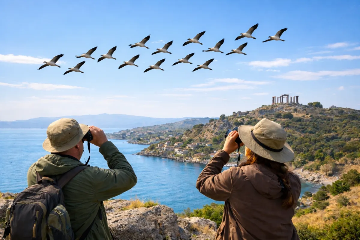 Assos’ta Kuş Gözlemciliği: Göç Yollarının Sessiz Tanıkları 